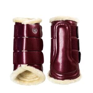 Equestrian Stockholm Brushing Boots Bordeaux Large